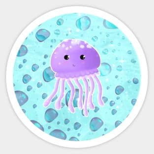 Cute octopus design Sticker